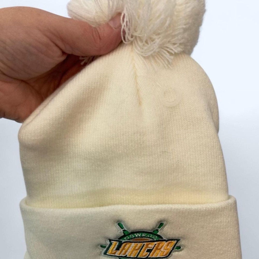 Oswego State Lakers cream beanie